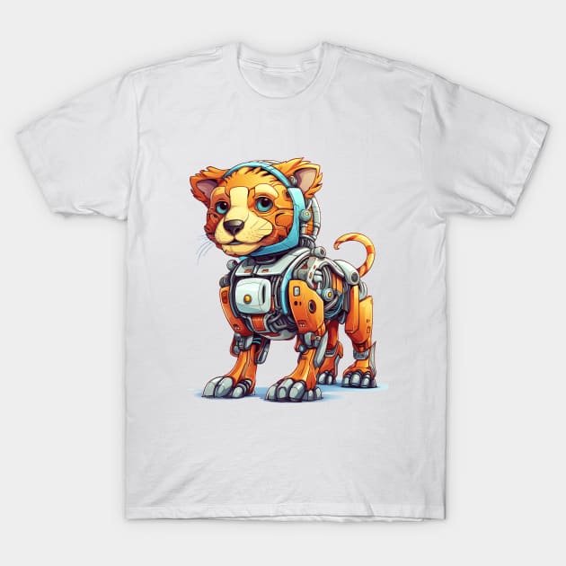 Cartoon lion robots. T-Shirt, Sticker. T-Shirt by AndreKENO